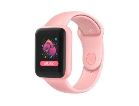 Relógio IWEAR M7 Smart & Fit com Full Touch 1.3'' Ips Media Control / Hr / Pressão Arterial / Social Rosa
