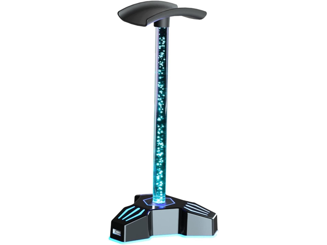 Lurelia Suporte Gaming Para Auscultadores, Organizador Com Hub Usb, Rgb, Usb, Carregamento Usb, Metal