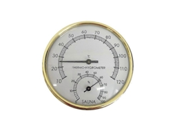 Termômetro Higrômetro de Sauna de Alta Qualidade Resistente a Altas Temperaturas para Banhos de Vapor, Hotéis, Escritórios e Mais S/MARCA