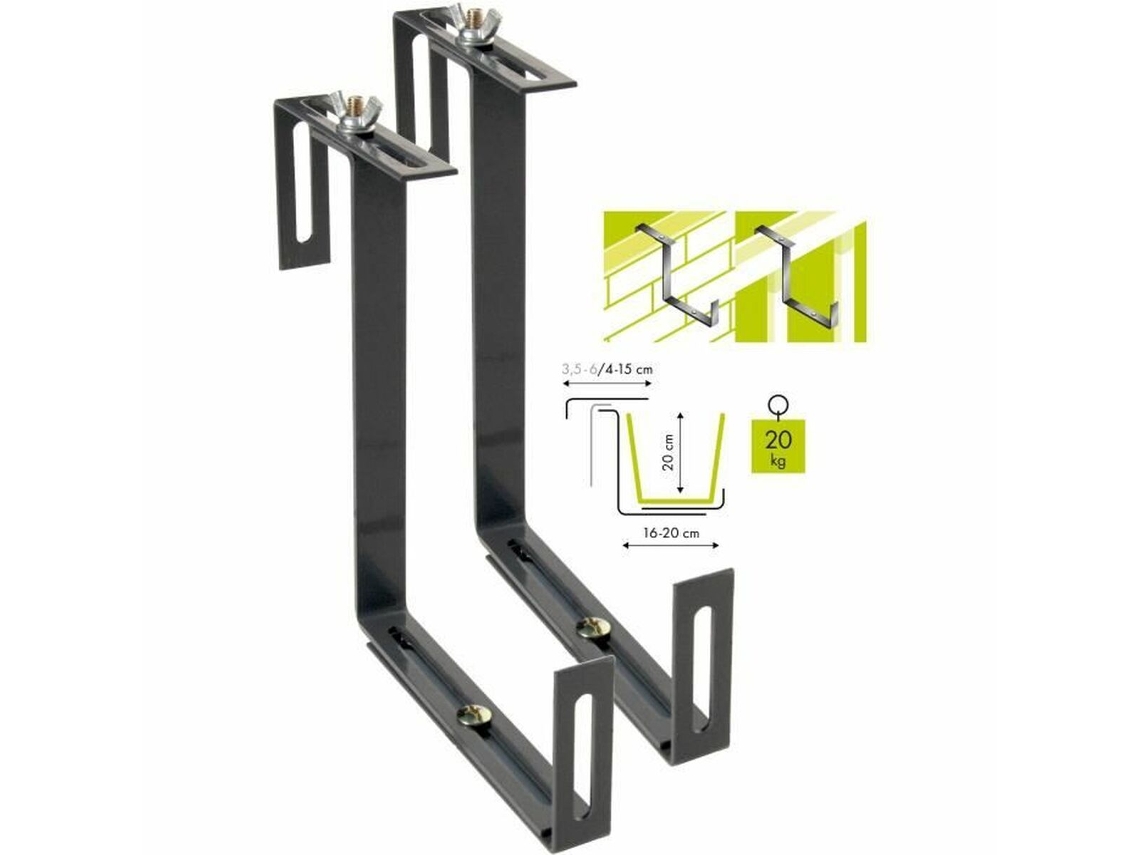 Suporte para Pendurar Floreiras GARDEN ID Balcony Hook