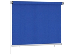 Maison Exclusive - Estore De Rolo Para Exterior 185 (l) X 140 (a) Cm Azul Hdpe