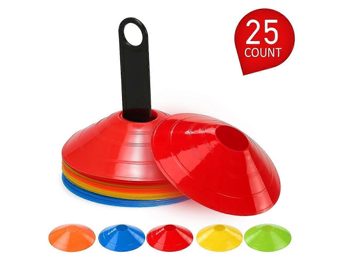 Agility 25 Peças/conjunto De Cones De Disco Leves E Duráveis, Conjunto De Cones De Treinamento Multiesportivo Com Plástico S Slowmoose