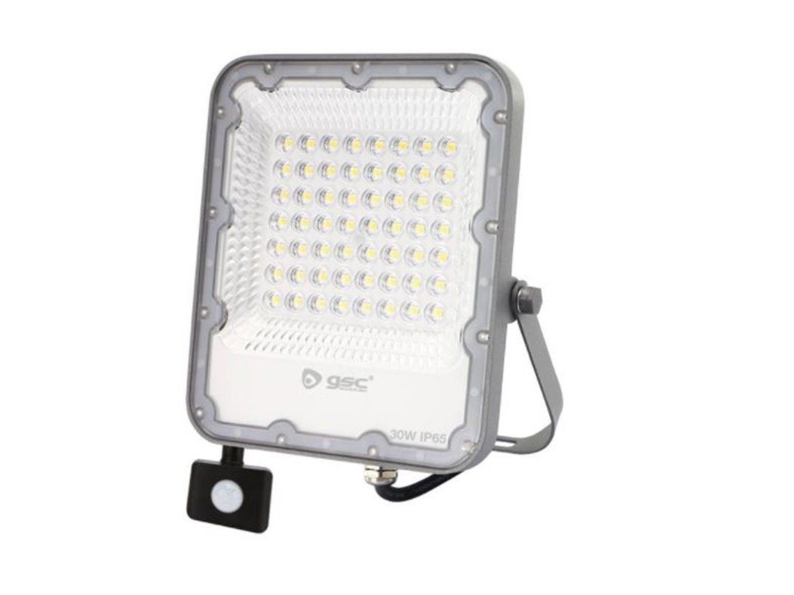 Sgc 202610003 Projetor de Alumínio com Sensor 30W 6500K Ip65 Cinza GSC
