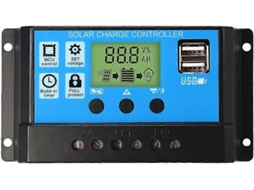 Controlador De Carga Solar Com Display Lcd, Porta Usb E Tecnologia Pwm. Gerenciamento Eficiente Da Potência De Saída Do Painel Solar. Olysi Shop