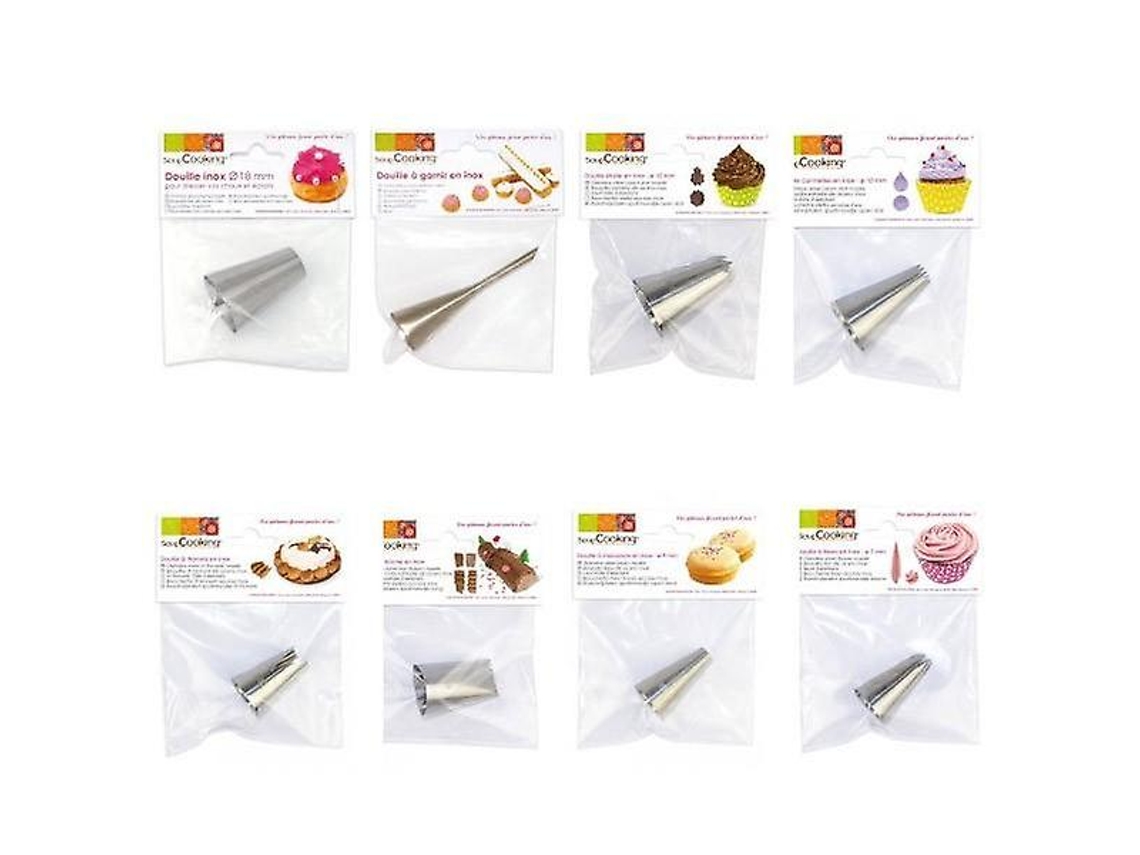 Kit Com 8 Bicos De Confeitar Nostalgia88