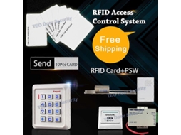 Sistema De Controle De Acesso Rfid, Completo Com Teclado E Fecho Elétrico
