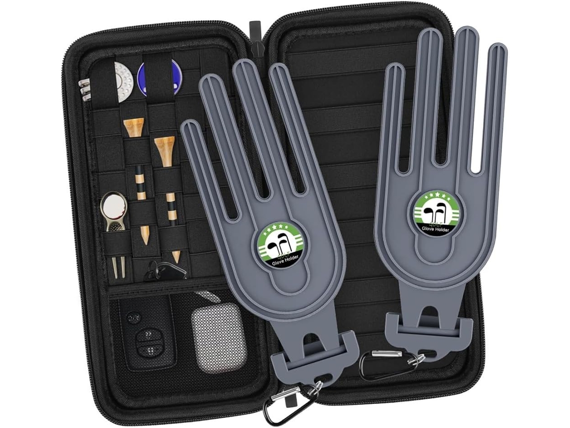 Suporte para Taco de Golfe com Esticador e Gancho Estojo Protetor para Acessórios, Bolsa de Armazenamento SFUSHOS
