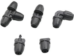 Conjunto de 5 adaptadores mangueira 8/11 mm com porca travamento | S/MARCA