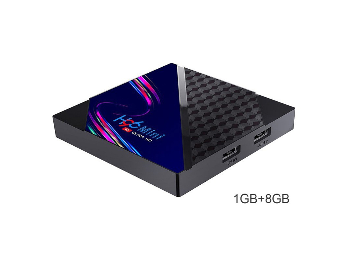 Box Smart Tv H96 Mini V8 Rk3228A 4K com Controle Remoto Regulamentações dos Eua