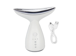 Masajeador De Lifting Para Cuello Com 3 Luzes De Cores Para Apertar A Pele E Promover Colágeno