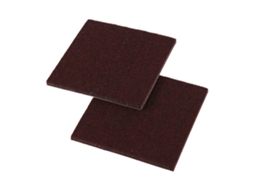 Laxiscreed Almofadas De Feltro Quadradas Para Pés De Mesas E Cadeiras, Resistente A Arranhões, Castanho, Pack De 8