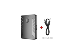 Par de Receptor Transmissor de Áudio Bluetooth 5.0  Aux Rca de 3,5 Mm para Tv Pc Alto-Falante de Carro Preto
