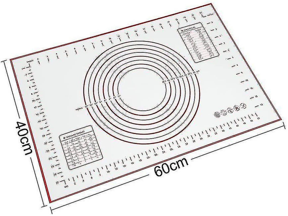 Tapete De Silicone Para Assar, Tapete De Silicone Para Massa Reutilizável, Antiaderente E Antiderrapante Com Dimensões De 60 X 40 Cm Aquaforge