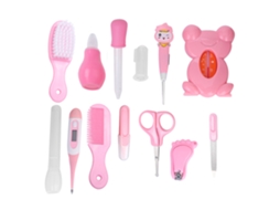 Primerox 13pcs/set Ferramentas de Cuidados com Bebê Plásticas Higiene Saúde Infantil (rosa)
