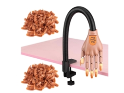 Manequim De Prática Flexível Para Unhas De Acrílico Brilvibera