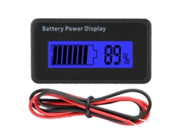 Indicador De Capacidade De Bateria Voltmímetro 12-48v Com Luz Azul Gy-6h