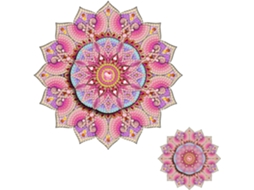 Ímã De Geladeira Diy Com Arte Diamante Em Acrílico Camada Dupla 360° – Mandalas