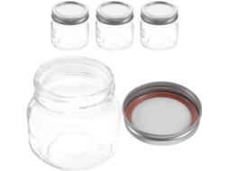 Conjunto De 4-potes Vidro Herméticos Para Cozinha Com Tampas