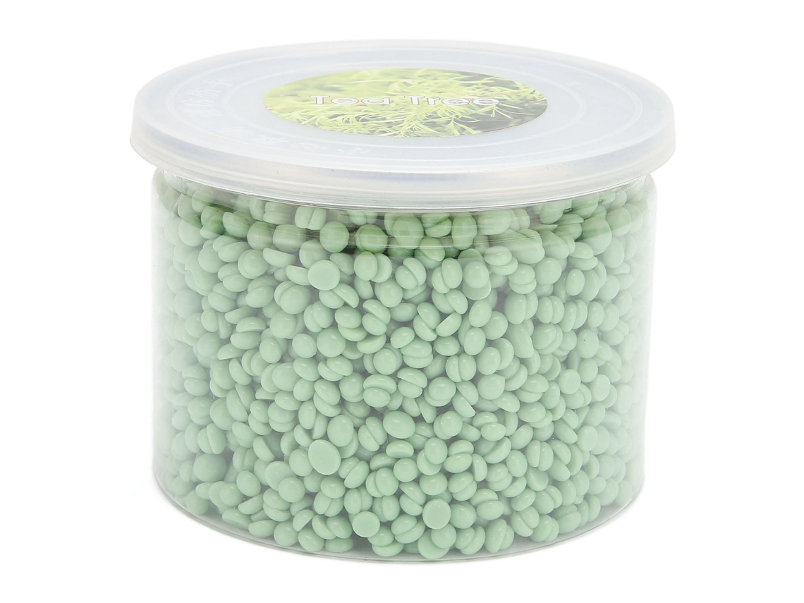 2026 perlas de Cera Depilatoria 10.6 Oz Punto de Fusión Bajo Adhesión Fuerte para Depilación Tea Tree