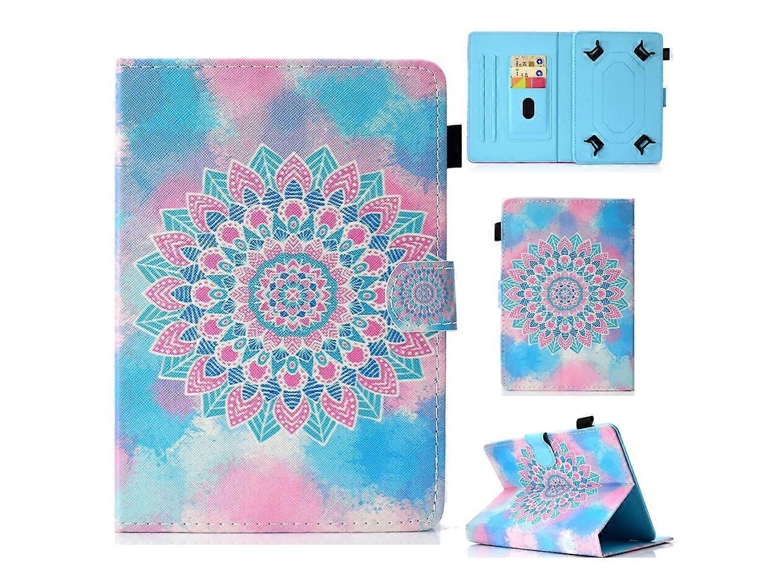 Capa de couro universal Webake com costura colorida para tablet