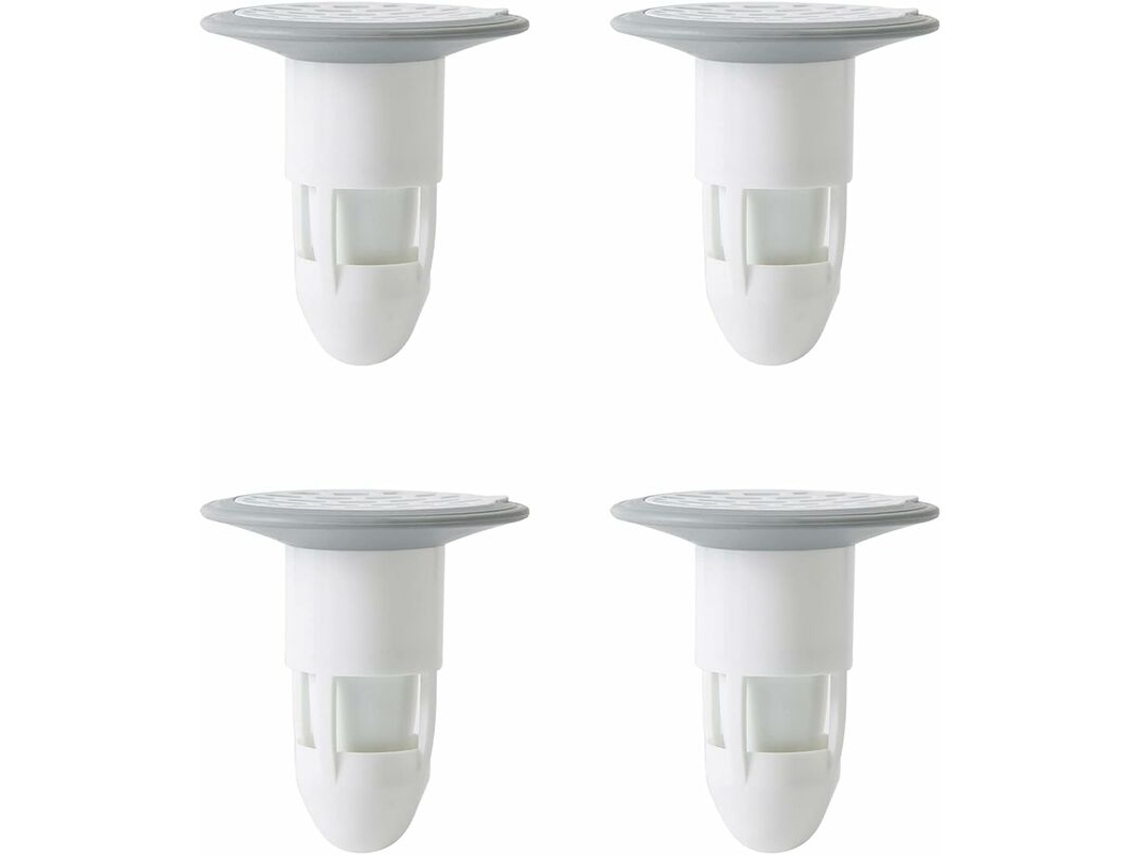 Kit com 4 Tampões de Ralo de Chuveiro Inodoros para Cozinha de Hotel e Banheiro. AQUAFORGE