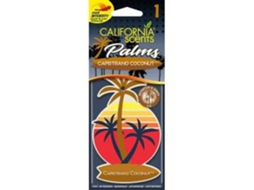 California Scents Ambientador de Coche Fragancia "Palm Tree Capistrano Coconut" Aroma Coco Palmeras de Papel
