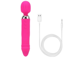 Vibrador De Massagem De Silicone De Cabea Dupla Com 12 Modos Para Mulheres (vermelho)