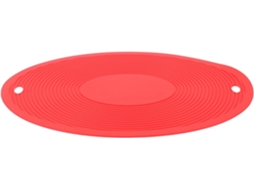 Descanso De Panela De Silicone Resistente Ao Calor, Tapete Oval Grande Vermelho, Protetor De Mesa Pa Gokoco
