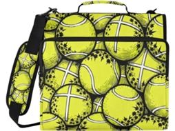 Mochila Com Estampa De Tênis Em Estilo Cartoon, Com 3 Argolas De 1, 5 Polegadas, Zíper E Alça, Inclui Bolso Com Zíper