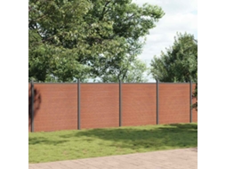 Vidaxl Painel De Vedação 872x186 Cm Wpc Castanho