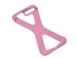 Capa de silicone para iPhone 7/8 Plus, rosa, anti impacto, com buracos