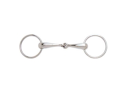 21 Mm Snaffle Grosso Sólido de Junta Única Prateado 12.5 Cmsefton