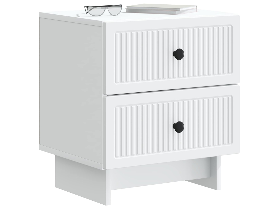 Armário de Cabeceira 2 Pcs Branco 43 X 34,5 X 47,5 Cm MAISON EXCLUSIVE