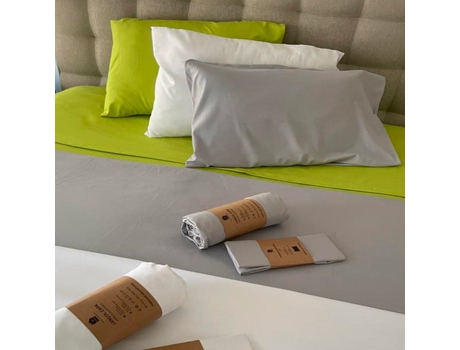 Jogo de Cama em Microfibra Branco ONÍRICA Cama 180 cm