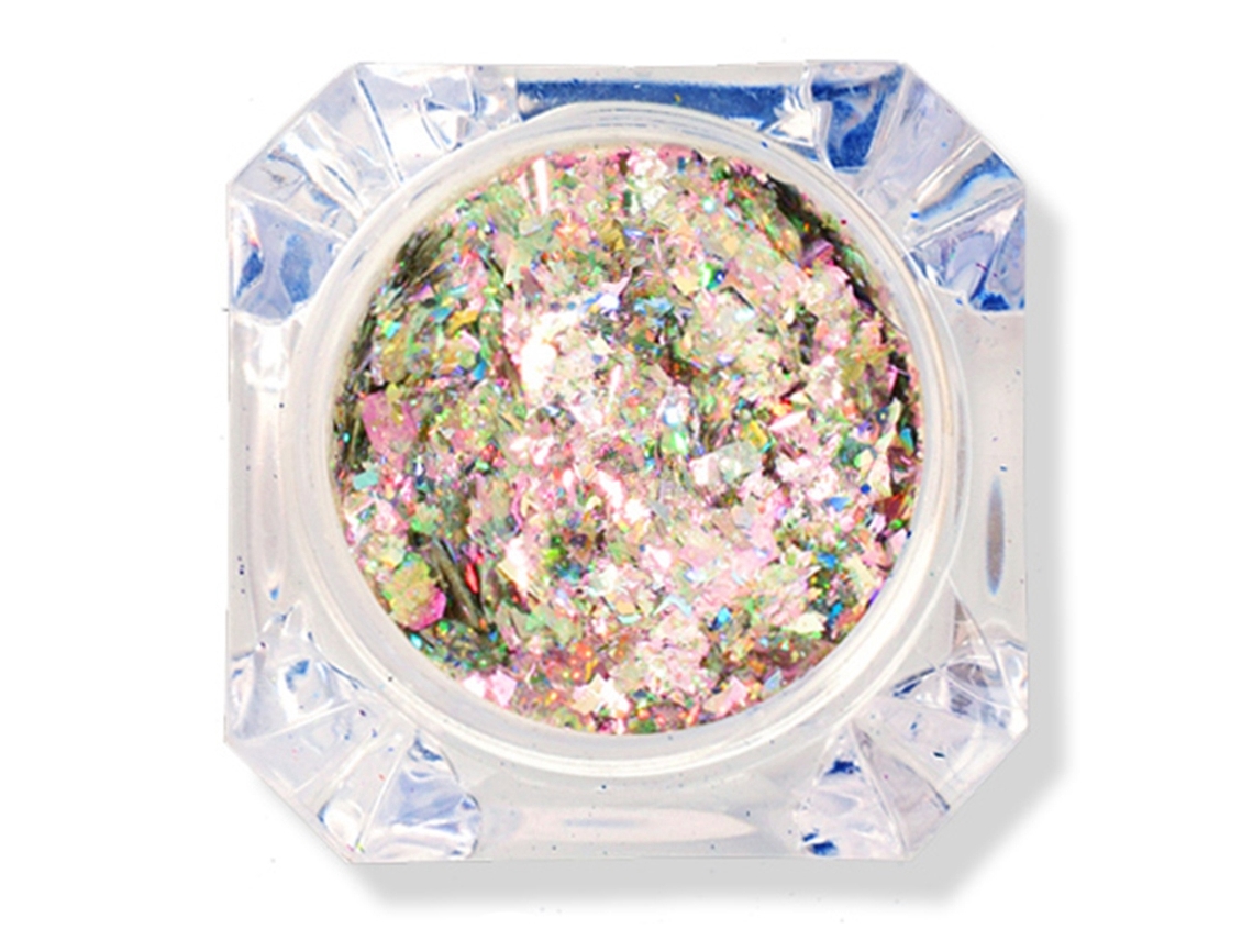 Omni-pólvora De Espejo Glitter Para Uñas Pigmento De Arte De Manicura Deco 12 Colores