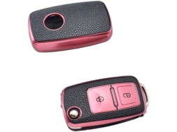 Capa De Tpu Para Chave Carro Com 2 3 Botões, Compatível Com Vw Skoda Seat Mk4 Bora Jetta Passat Polo Touran Golf Capa