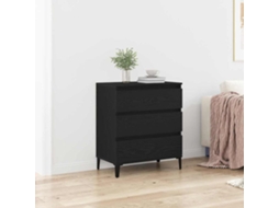 Vidaxl Buffet Carvalho Preto 60 X 35 X 70 Cm Madeira Processada