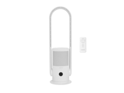 Ventilador purificador de ar Oceanic com filtro, não oscilante, 35 W, 80 cm de altura, temporizador de 8 horas, controle remoto Slowmoose