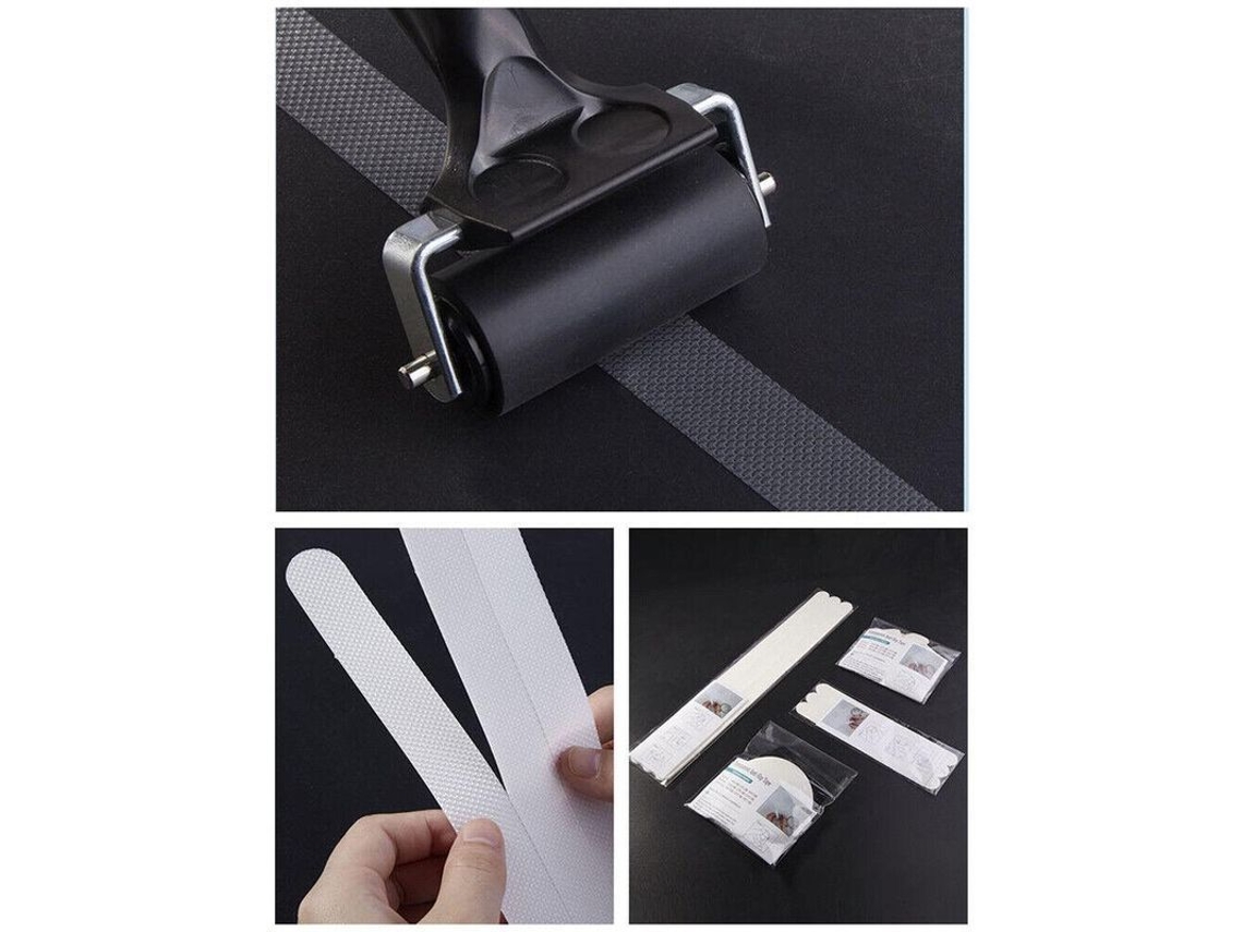 Adesivos Anti Derrame NOVA LINE, Banheiro, Grip Stripes, Parede e Chão, Peva, 12pcs, 3cm*18cm