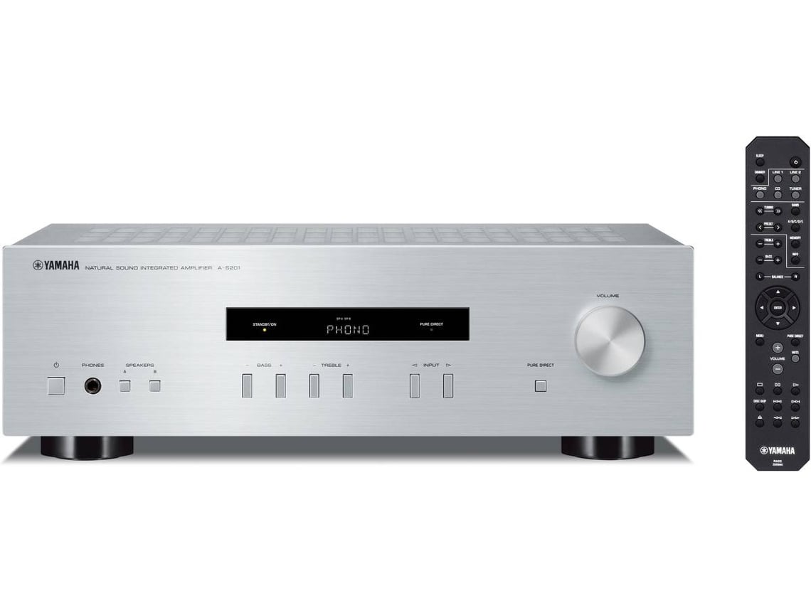 Amplificador Stereo YAMAHA A-S201 Prateado