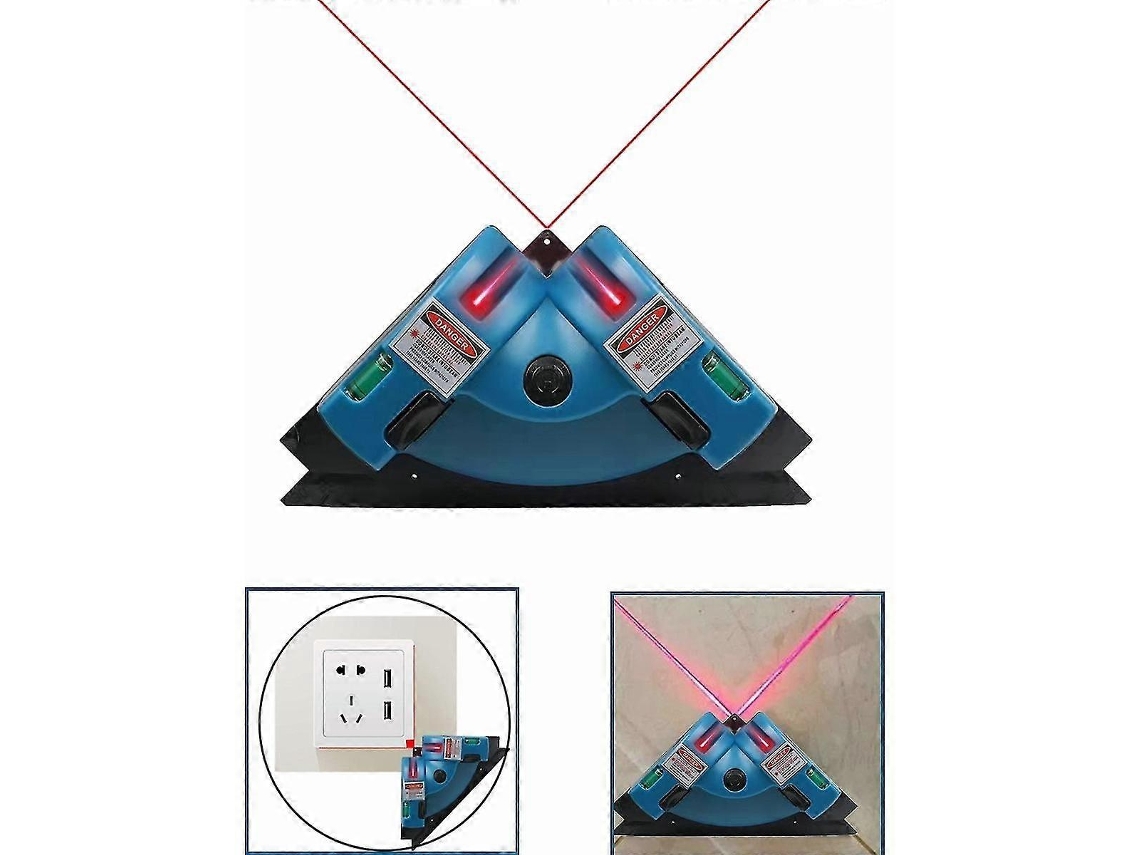 Nível A Laser Perpendicular 90 Graus Horizontal Vertical, Medidor De Ângulo A Laser Para Azulejos De Parede 90 Graus Brilvibera