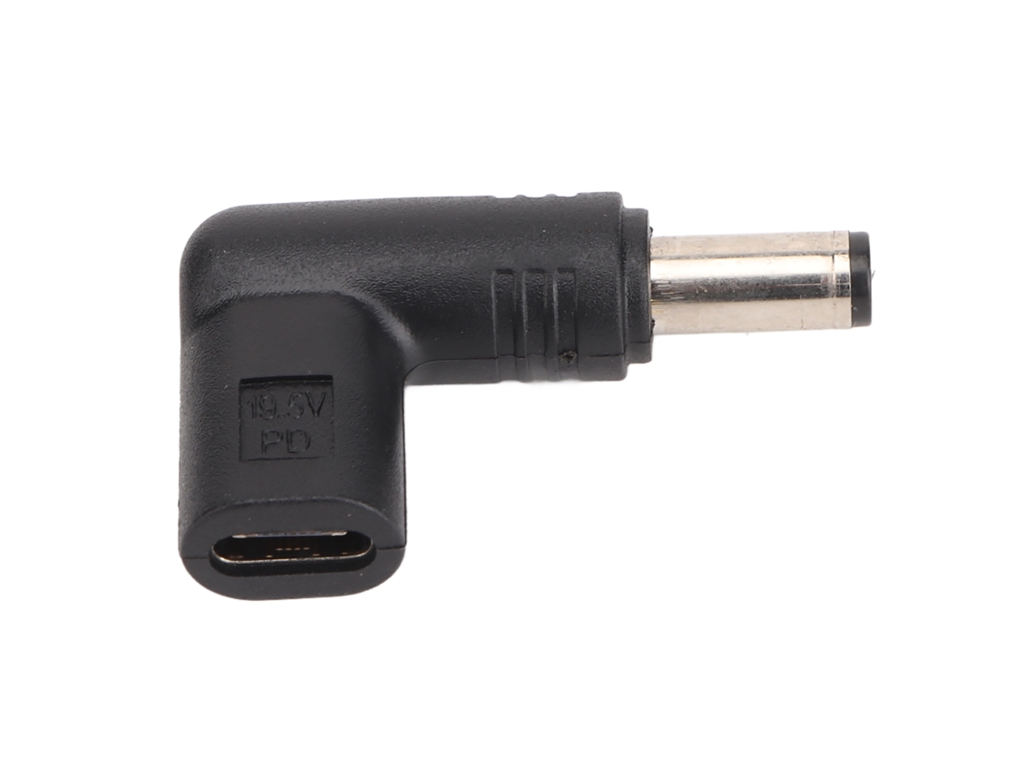 Adaptador Type-c Fêmea Para 5,5*2,1mm, Suporta Carregamento Rápido Pd De 100w, Design De Cotovelo De 90 Graus