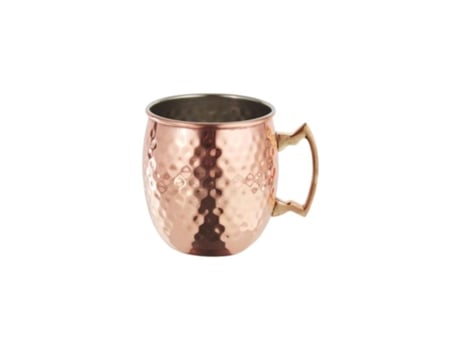 Caneca Cobre C/asa Dourada 60cl 8.5x10.5cm Hotel2you