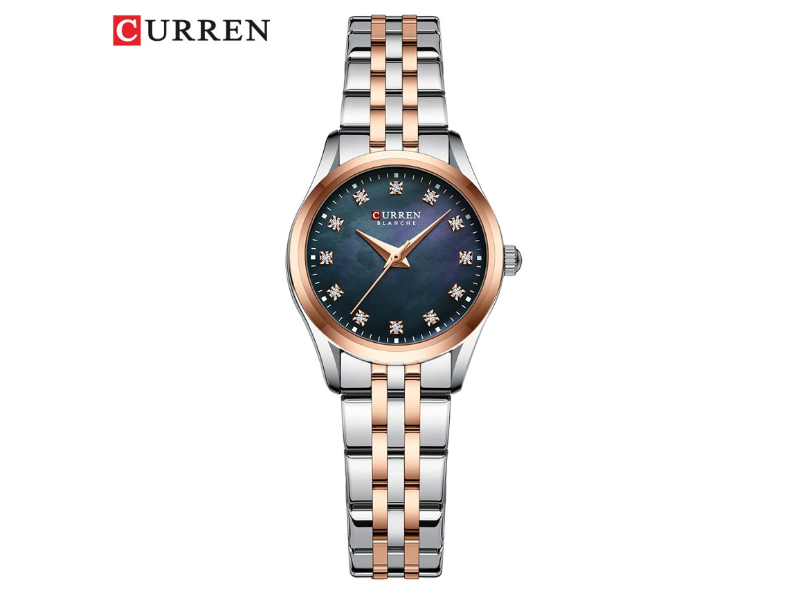 Relógio Feminino Moderno, Relógio De Pulso De Quartzo À Prova D'água Com Pulseira De Aço.