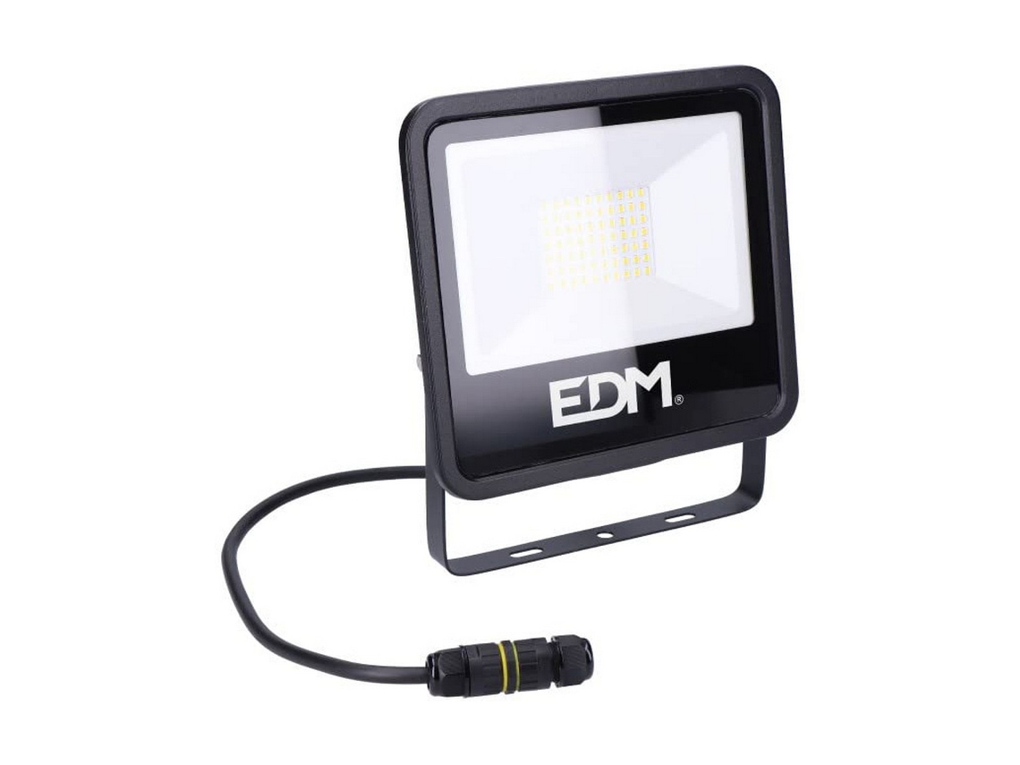 Projetor LED EDM (Preto - 6400K - 50 W - 4000 Lm)