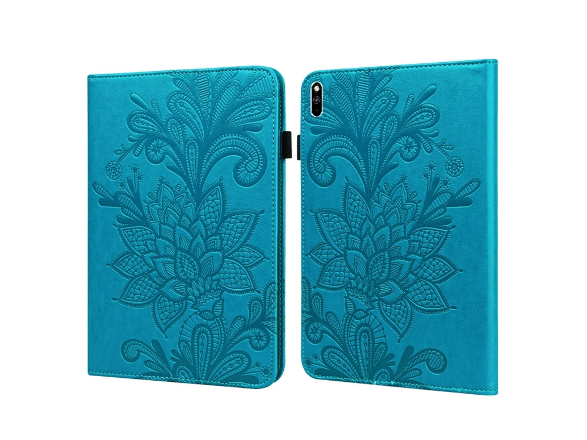 Capa‑flip De Couro Halinuia Com Relevo Padrão Flor De Renda Para Huawei Matepad Pro 10.8 2021/2019
