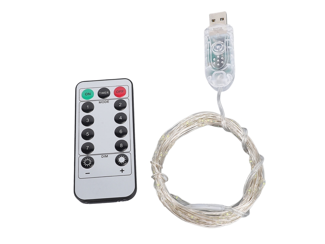2026 luzes de Fada Inteligentes Usb 33ft 100 Led com Controle Remoto para Festa