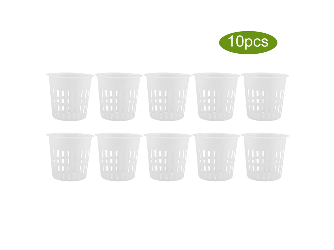 10pcs/conjunto Cesto Hidropônico Plástico Seguro Durável Para Jardim