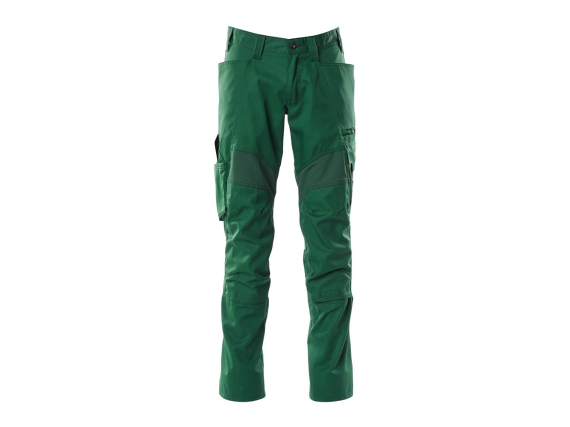 Calças Grandes Com Bolsos Para Joelheiras Accelerate 18579 Verde 60 / 32 MASCOT