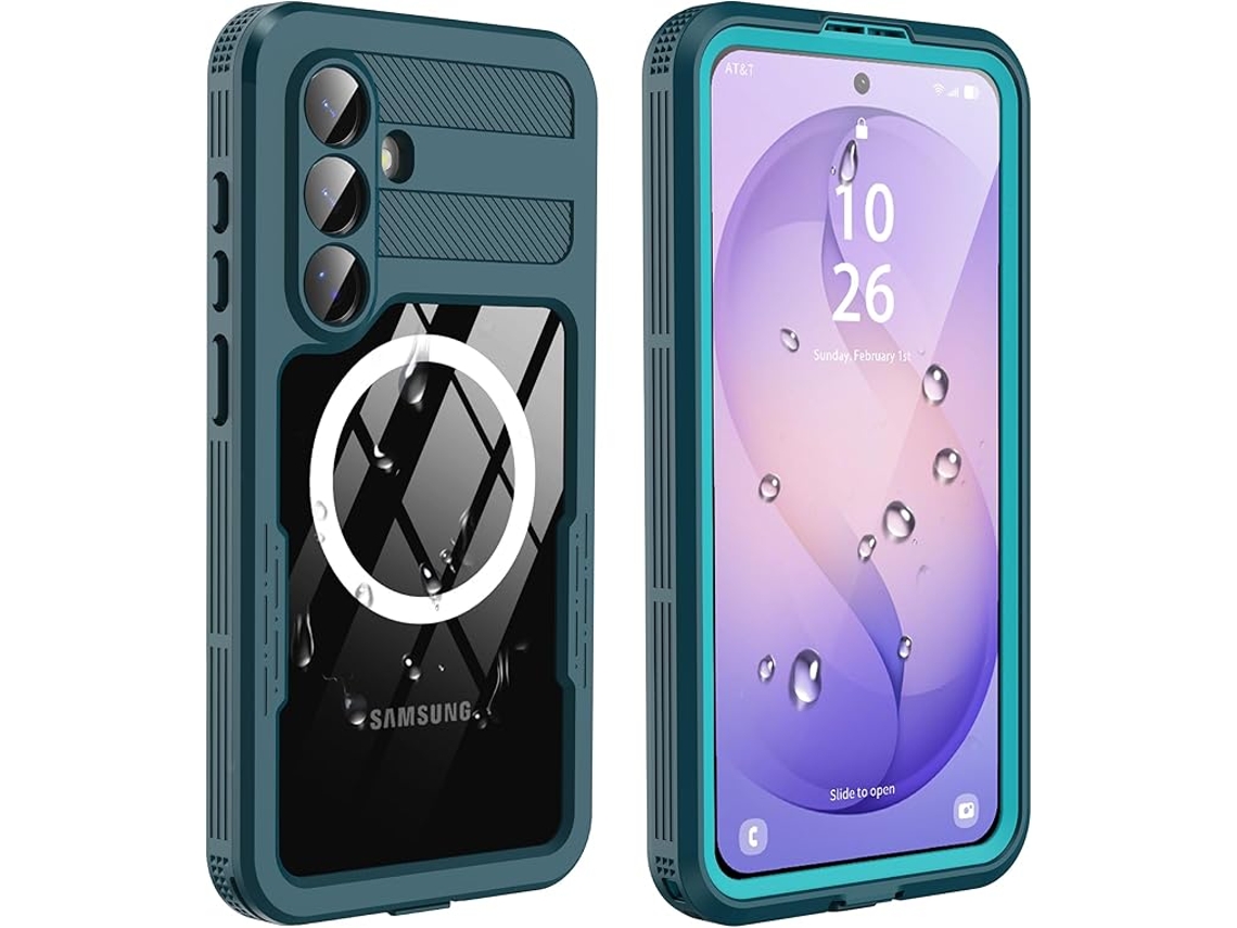 Capa Para Samsung Galaxy S26, À Prova De Água E Resistente A Impactos, Com Proteção Completa Azul Panoona